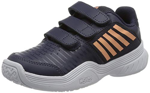 K-Swiss Performance Court Express Strap Omni Tennisschuh, Graystone/Peach Nectar/White, 28 EU von K-Swiss