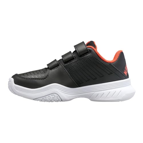 K-Swiss Performance Court Express Strap Omni Tennisschuh, Jet Black/Spicy Orange/White, 31 EU von K-Swiss