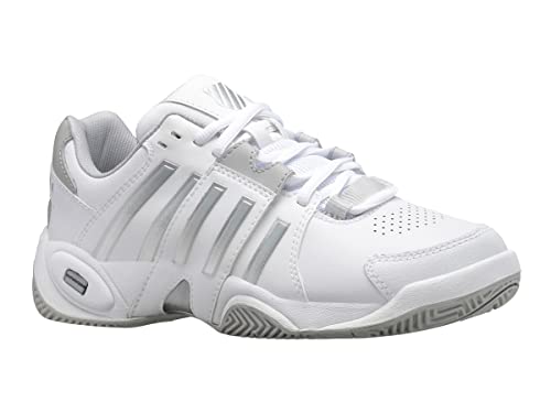 K-Swiss Performance Damen Accomplish IV Tennisschuh, White/Vapor Blue/Silver, 39 EU von K-Swiss