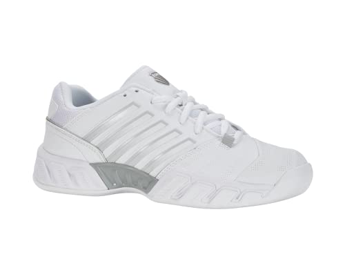 K-Swiss Performance Damen Bigshot Light 4 Carpet Tennis Shoe, White/Highrise/Silver, 37 EU von K-Swiss