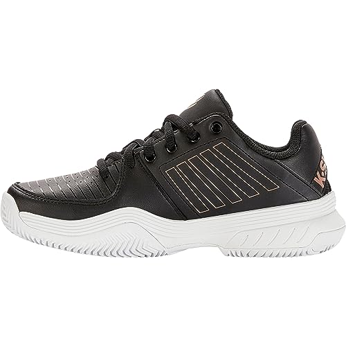 K-Swiss Performance Damen Court Express HB Tennis Shoe, Black/White/Rose Gold, 37 EU von K-Swiss