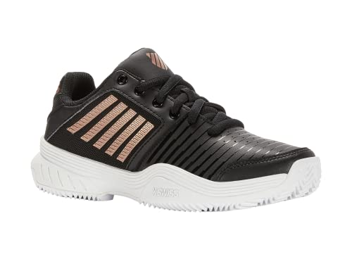 K-Swiss Performance Damen Court Express HB Tennis Shoe, Black/White/Rose Gold, 37.5 EU von K-Swiss