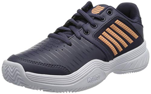 K-Swiss Performance Damen Court Express Hb Tennisschuh, Graystone/Peach Nectar/White, 41 EU von K-Swiss