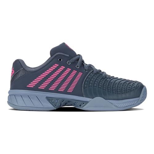 K-Swiss Performance Damen Express Light 3 Tennis Shoe, Orion Blue/Infinity/Carmine Rose, 39 EU von DUNLOP