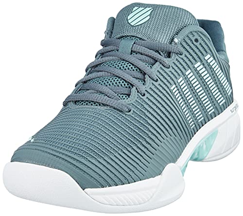 K-Swiss Performance Damen Hypercourt Express 2 Carpet Tennisschuh, Stormy Weather/ICY Morn/White, 37.5 EU von K-Swiss