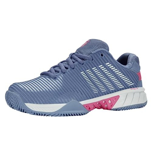 K-Swiss Performance Damen Hypercourt Express 2 HB Tennis Shoe, Infinity/Blue Blush/Carmine Rose, 37.5 EU von K-Swiss