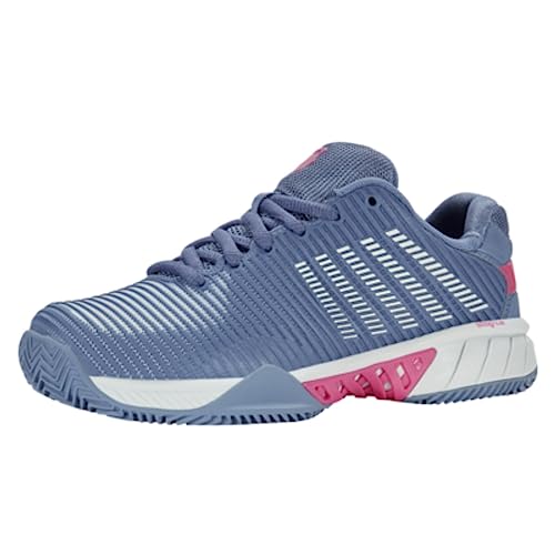 K-Swiss Performance Damen Hypercourt Express 2 HB Tennis Shoe, Infinity/Blue Blush/Carmine Rose, 41.5 EU von K-Swiss