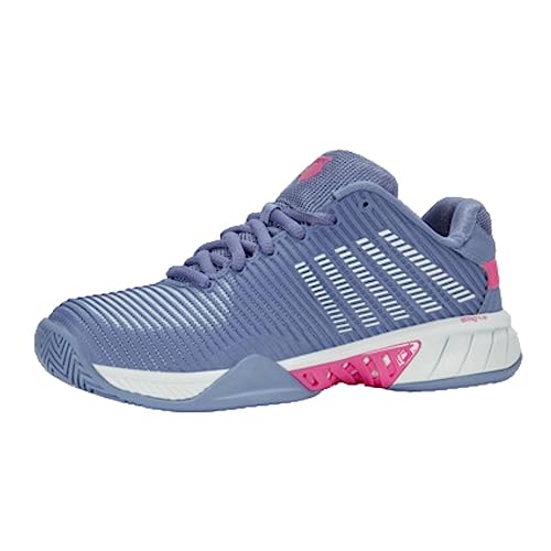 K-Swiss Performance Damen Hypercourt Express 2 Tennis Shoe, Infinity/Blue Blush/Carmine Rose, 37 EU von K-Swiss