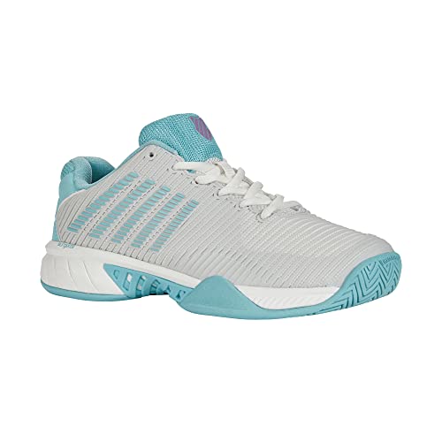 K-Swiss Performance Damen Hypercourt Express 2 Tennis Shoe, Infinity/Blue Blush/Carmine Rose, 37.5 EU von K-Swiss