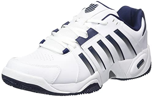 K-Swiss Performance Herren Accomplish IV Tennisschuh, White/Peacoat/Silver, 41 EU von K-Swiss