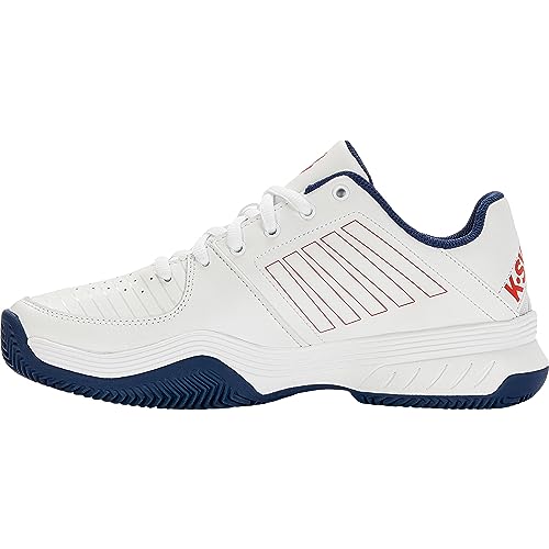 K-Swiss Performance Herren Court Express HB Tennis Shoe, White/Blue Opal/Lollipop, 41 EU von K-Swiss