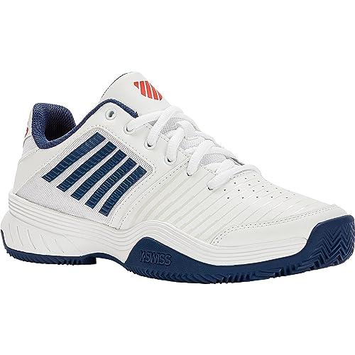 K-Swiss Performance Herren Court Express HB Tennis Shoe, White/Blue Opal/Lollipop, 42 EU von K-Swiss