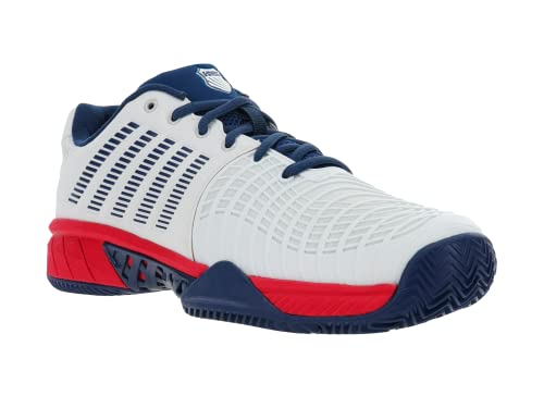 K-Swiss Performance Herren Express Light 3 HB Tennis Shoe, Bit of Blue/Blue Opal/Lollipop, 47 EU von K-Swiss