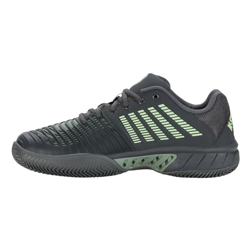 K-Swiss Performance Herren Express Light 3 HB Tennis Shoe, Urban Chic/Sea Spray/Soft Neon Green, 41 EU von K-Swiss