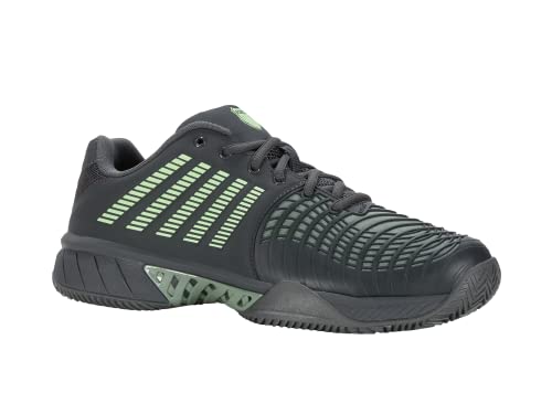 K-Swiss Performance Herren Express Light 3 HB Tennis Shoe, Urban Chic/Sea Spray/Soft Neon Green, 41.5 EU von K-Swiss