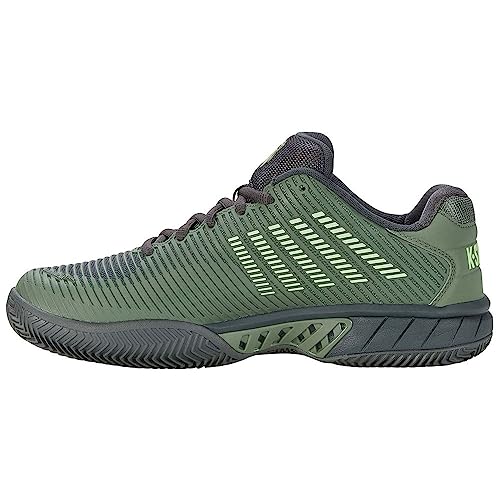 K-Swiss Performance Herren Hypercourt Express 2 HB Tennis Shoe, Sea Spray/Urban Chic/Soft Neon Green, 41.5 EU von K-Swiss