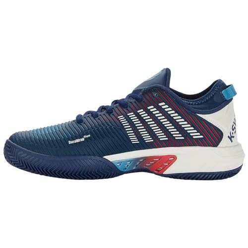 K-Swiss Performance Herren Hypercourt Supreme HB Tennis Shoe, Blue Opal/Blanc de Blanc/Lollipop, 49 EU von K-Swiss