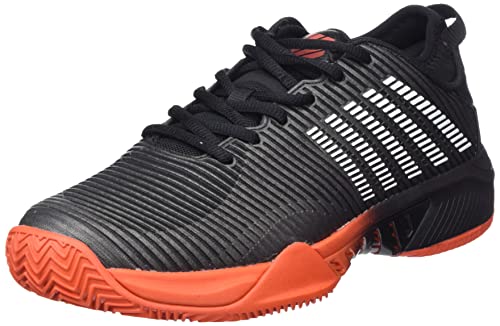 K-Swiss Performance Herren Hypercourt Supreme HB Tennisschuh, Asphalt/Jet Black/Spicy Orange, 42 EU von K-Swiss