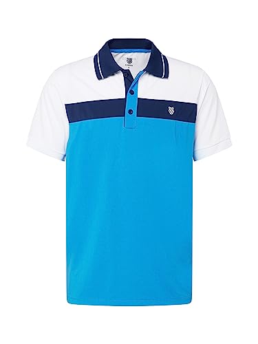 K-Swiss Performance Herren Polo Core Team Block Poloshirt, blau, M von K-Swiss