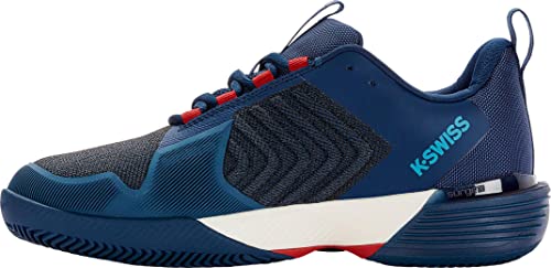 K-Swiss Performance Herren ULTRASHOT 3 HB Tennis Shoe, Lollipop/Blue Opal/Blanc de Blanc, 42 EU von K-Swiss