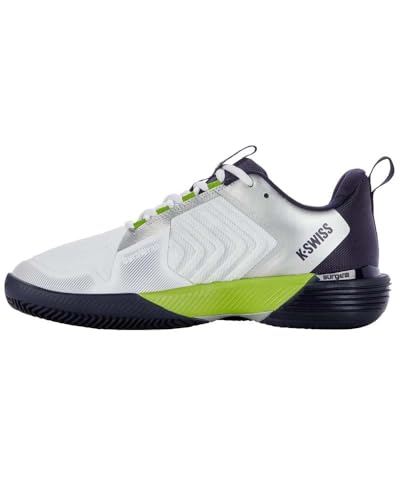 K-Swiss Performance Herren Ultrashot 3 HB Tennis Shoe, White/Peacoat/Lime Green, 42.5 EU von K-Swiss