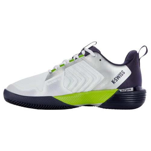 K-Swiss Performance Herren Ultrashot 3 HB Tennis Shoe, White/Peacoat/Lime Green, 44 EU von K-Swiss