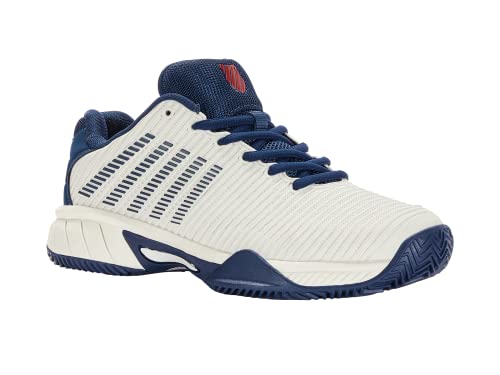 K-Swiss Performance Hypercourt Express 2 HB Tennis Shoe, Blanc de Blanc/Blue Opal/Lollipop, 35.5 EU von K-Swiss