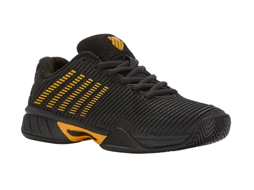 K-Swiss Performance Hypercourt Express 2 Tennis Shoe, Moonless Night/Amber Yellow, 35 EU von K-Swiss