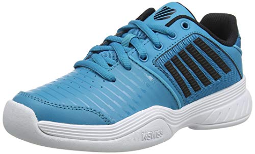 K-Swiss Performance KS TFW Court Express Carpet WHT Tennisschuh, Algiers Blue/Black/White, 33 EU von K-Swiss