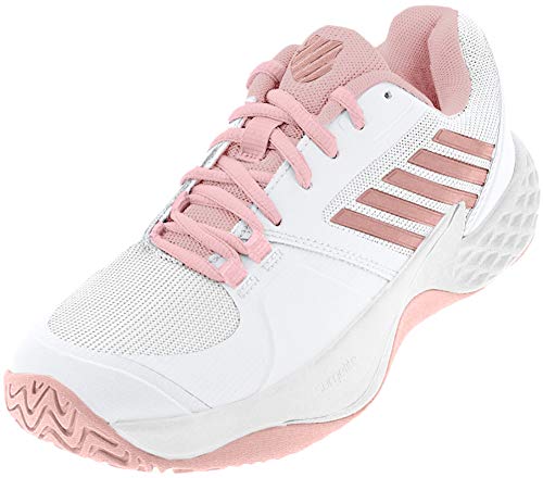 K-Swiss Performance Women's Aero Court HB Tennisschuhe, Weiß (White/Coral Blush/Metallic Rose 136M) von K-Swiss