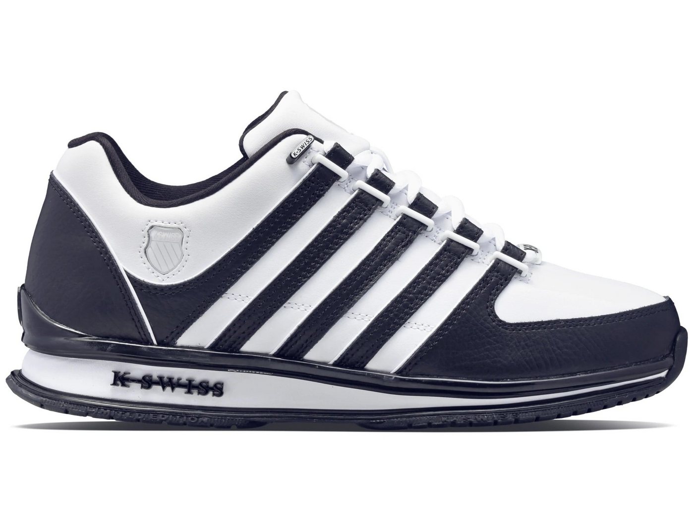 K-Swiss Rinzler #22 Leder weiss/weiss/schwarz Herren Sneaker von K-Swiss
