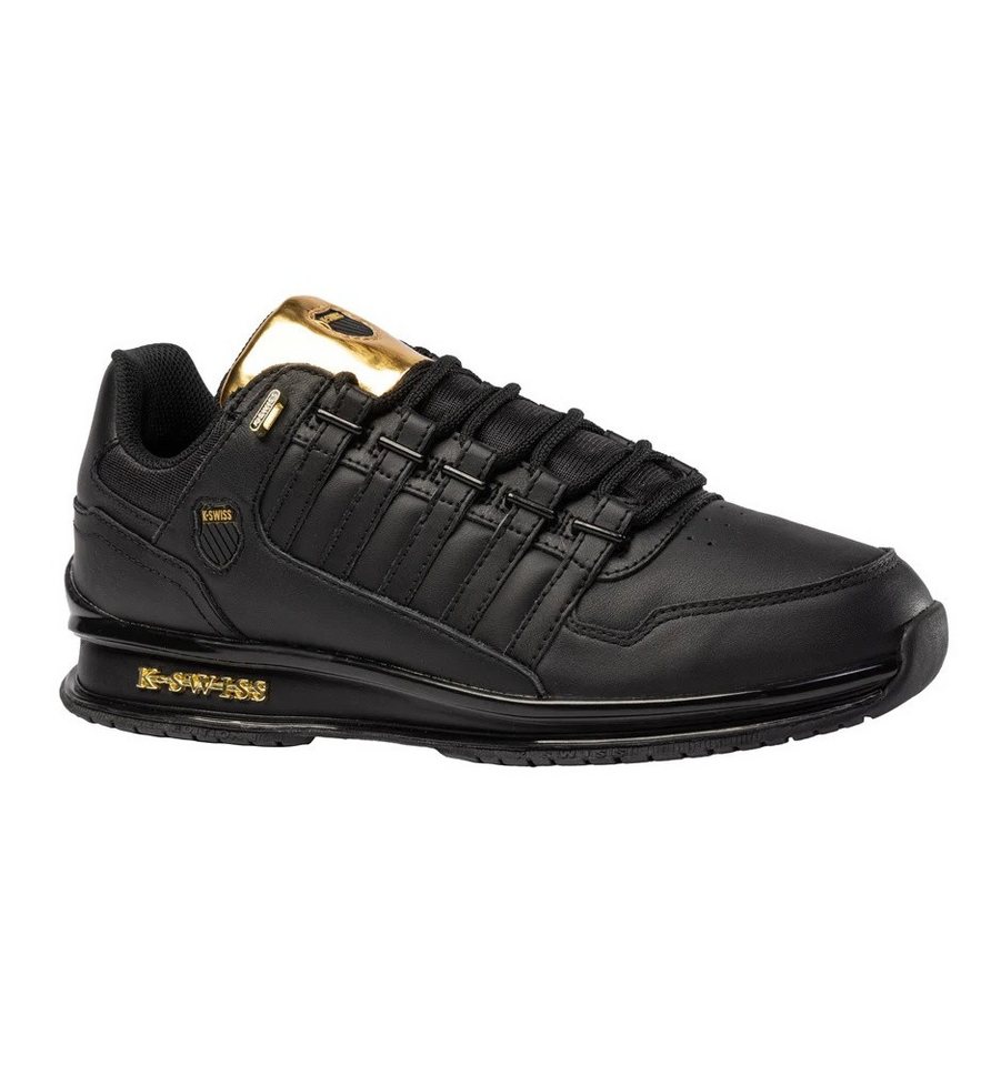 K-Swiss Rinzler GT (Leder, angenehmes Tragegefühl) schwarz/gold Herren Sneaker von K-Swiss