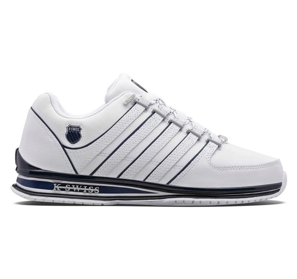 K-Swiss Rinzler Leder weiss/dunkelblau Herren Sneaker von K-Swiss