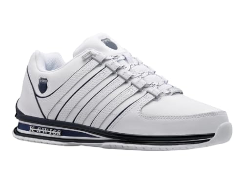 K-Swiss Rinzler Sneaker Trainer Schuhe (White/Space, EU Schuhgrößensystem, Erwachsene, Numerisch, M, 43) von K-Swiss