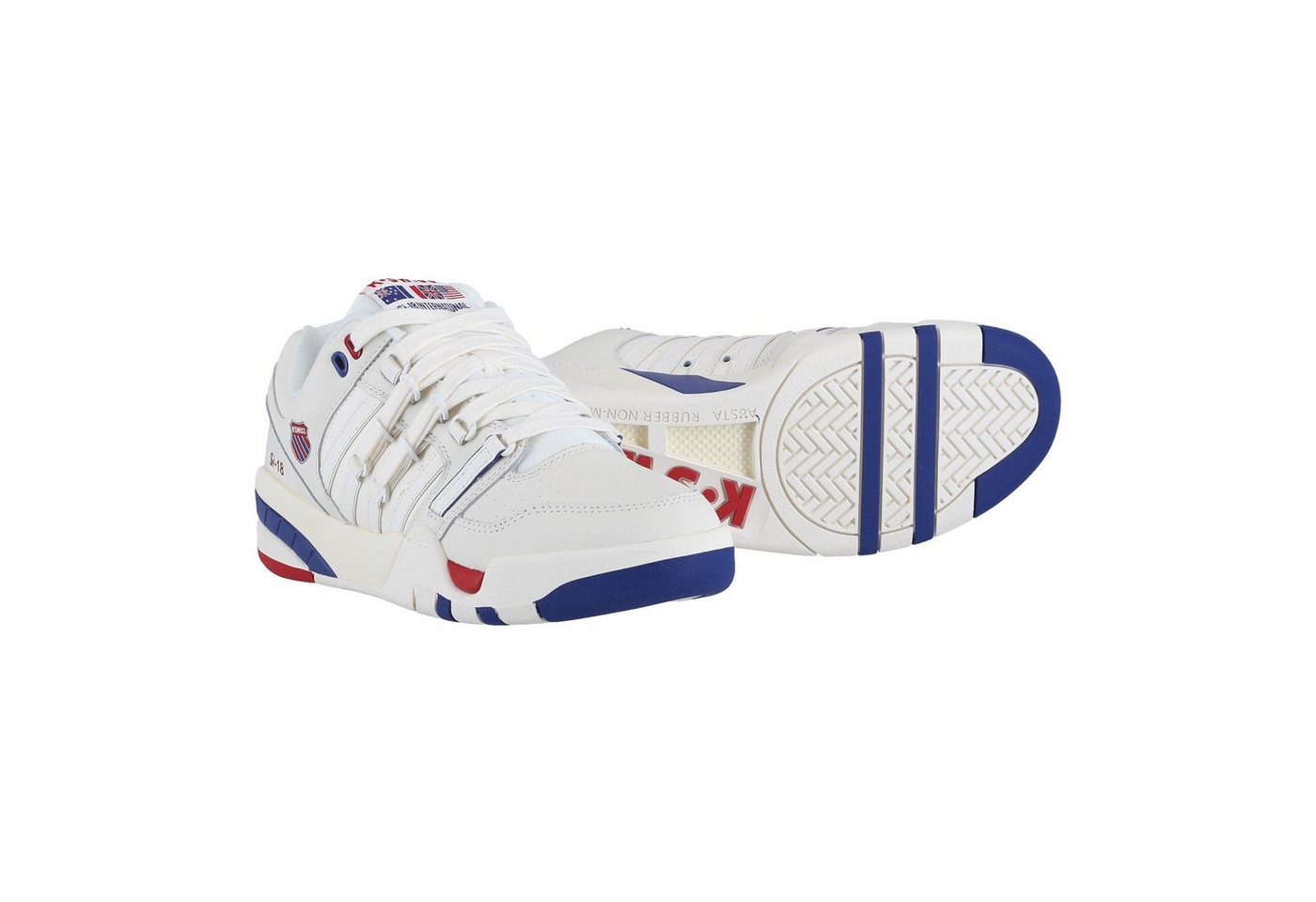 K-Swiss Si-18 International C (Leder) 2025 weiss/blau/rot Herren Sneaker von K-Swiss