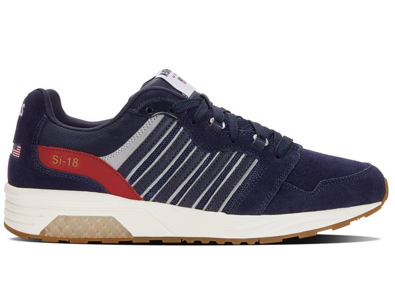 K-Swiss Si-18 Rannell Suede USA (Suede Leder) pecoatblau Herren Sneaker von K-Swiss
