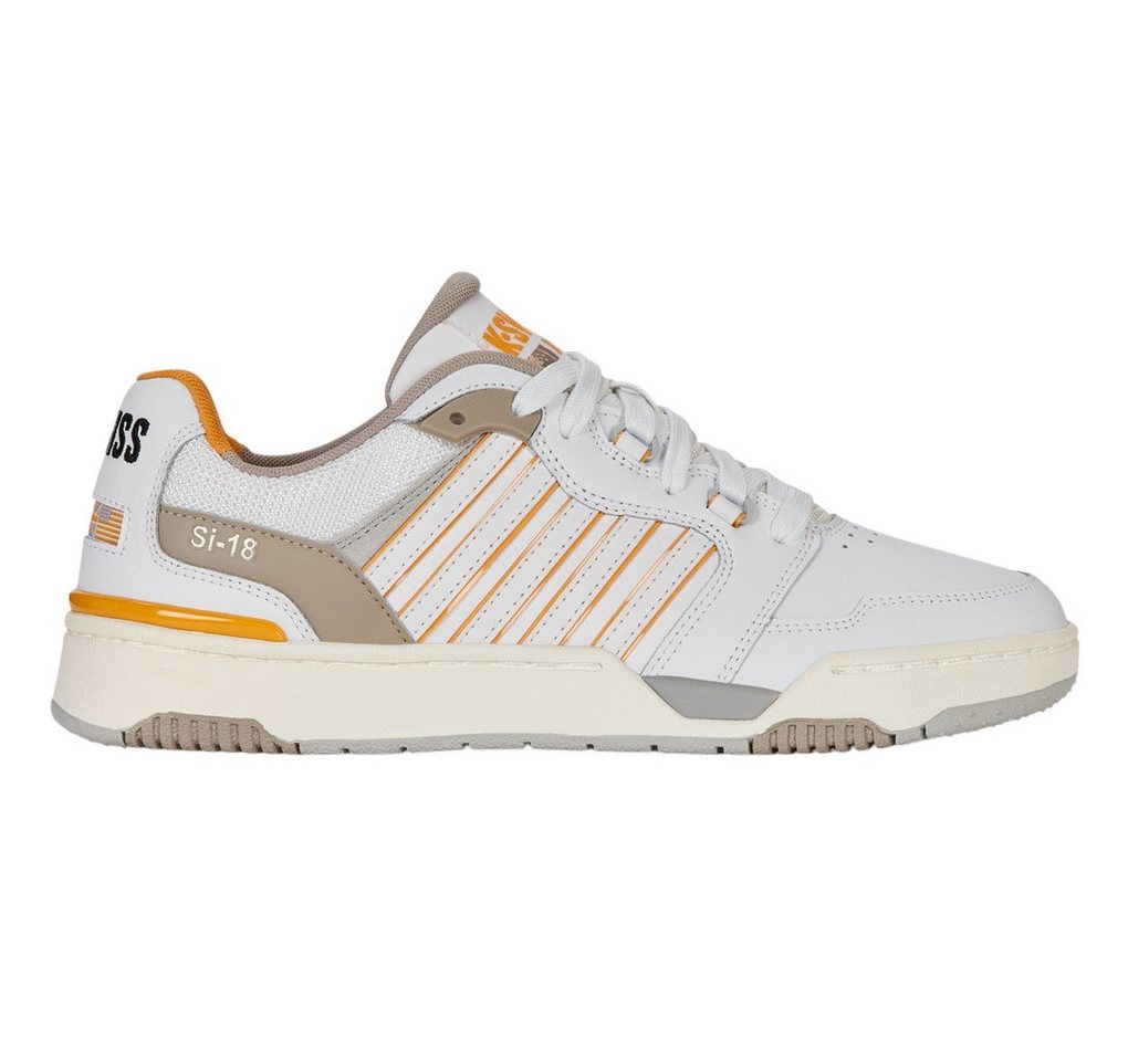 K-Swiss Si-18 Rival (Leder) 2025 weiss/taupe/orange Herren Sneaker von K-Swiss