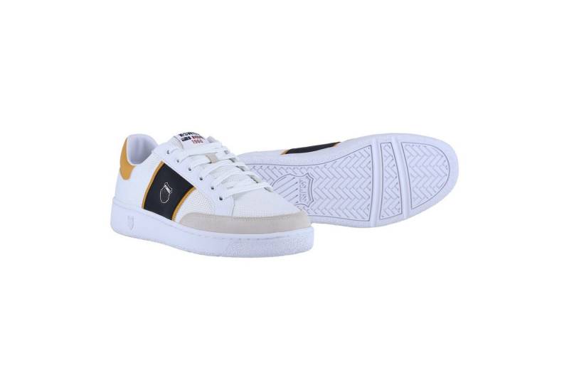 K-Swiss Slammtennis CC TXT weiss/gold/schwarz Herren Sneaker von K-Swiss