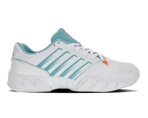 K-Swiss Damen Tennisschuh BIGSHOT LIGHT 4 Weiß/Blau/Orange von K-Swiss