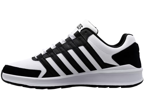 K-Swiss Herren Vista Trainer Sneaker, White/Black, 42.5 EU von K-Swiss