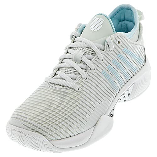 K-Swiss Women's Hypercourt Supreme Tennis Shoe (Barely Blue/White/Blue Glow, 11) von K-Swiss