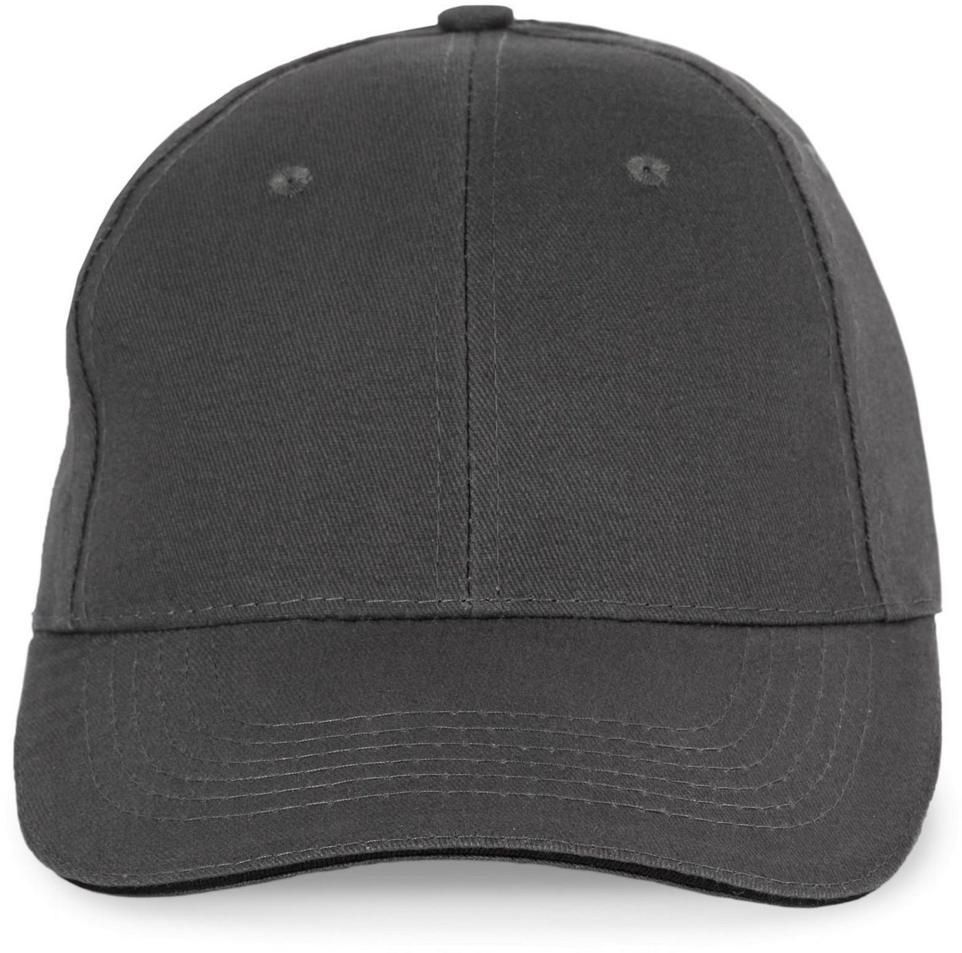 K-UP Baseball Cap 6-Panel-Kappe mit Kontrast-Sandwichschirm von K-UP