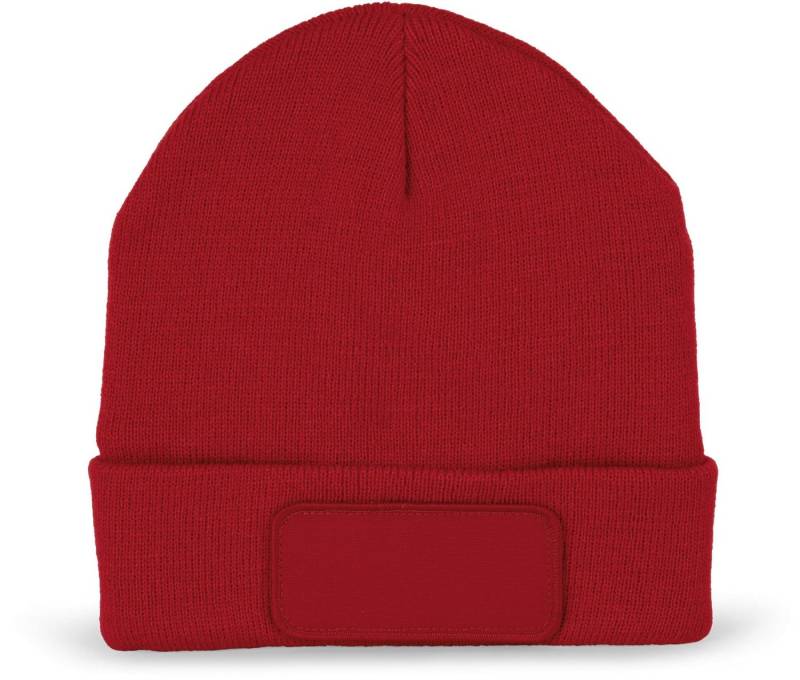 K-UP Bommelmütze Mütze mit Patch und Thinsulate-Futter K-UP Bommelmütze Mütze mit Patch und Thinsulate-Futter von K-UP