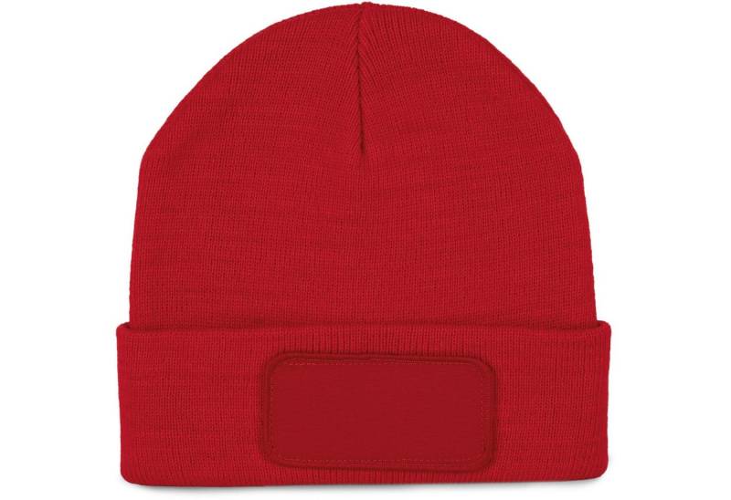 K-UP Bommelmütze Mütze mit Patch von K-UP