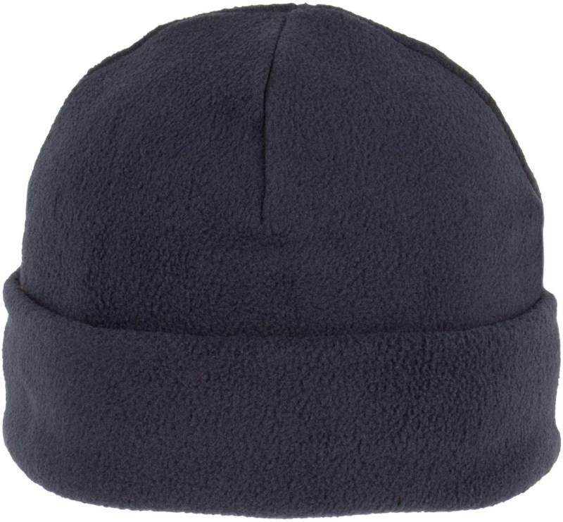 K-UP Bommelmütze Recycelte Mütze aus Mikrofleece mit Umschlag von K-UP