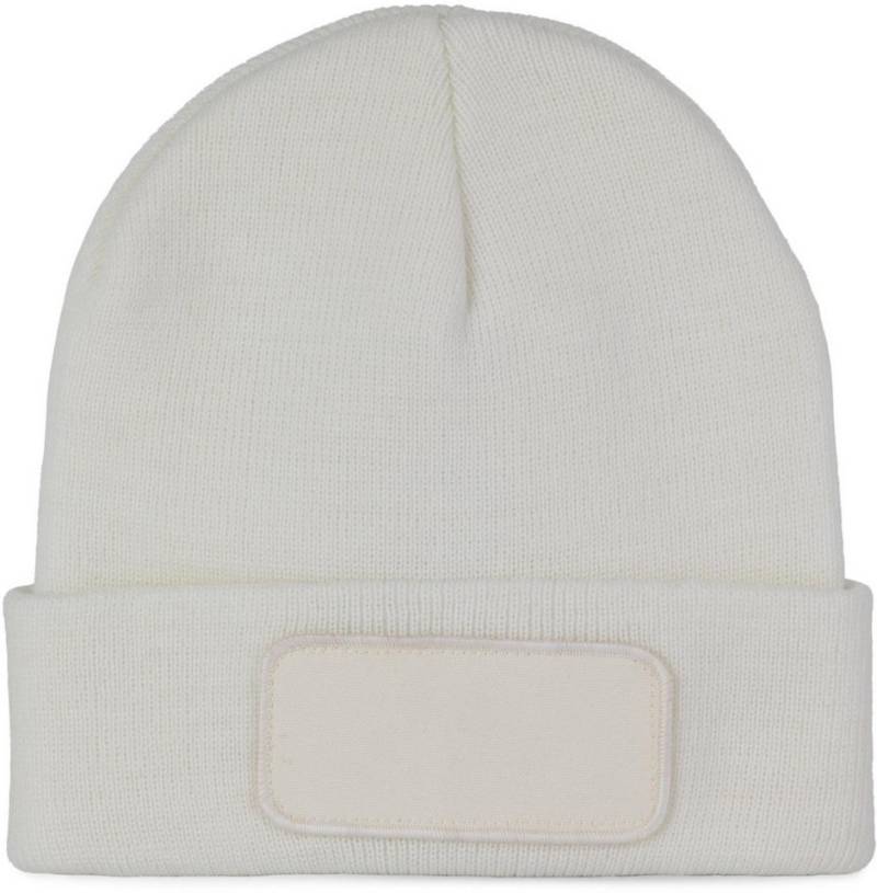 K-UP Bommelmütze Recycelte Mütze mit Patch von K-UP
