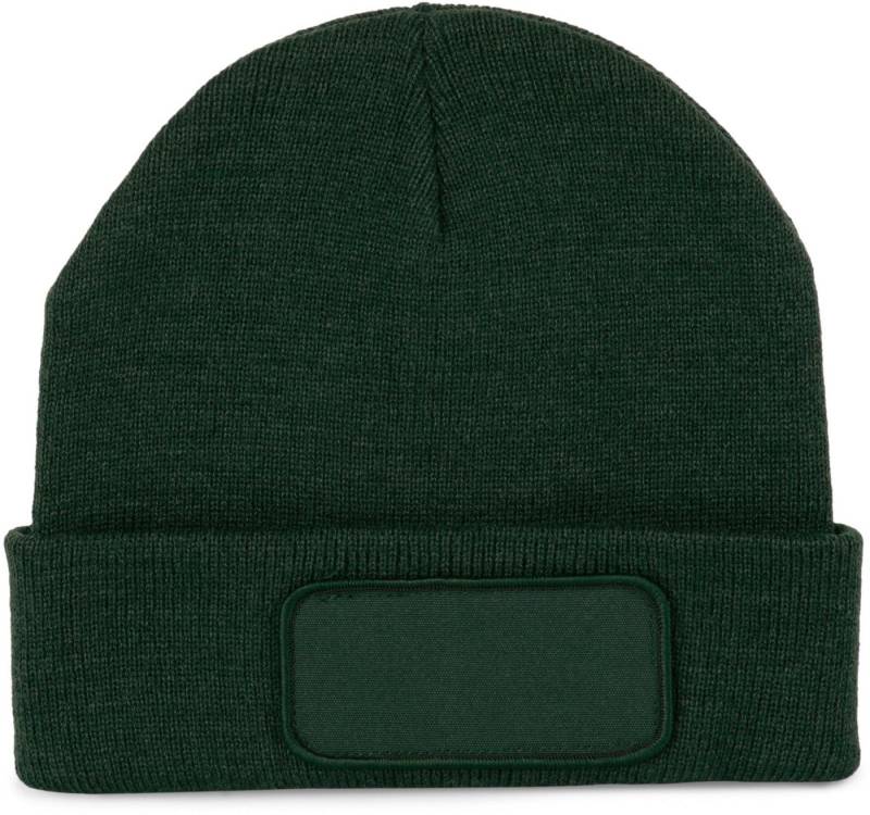 K-UP Bommelmütze Recycelte Mütze mit Patch von K-UP