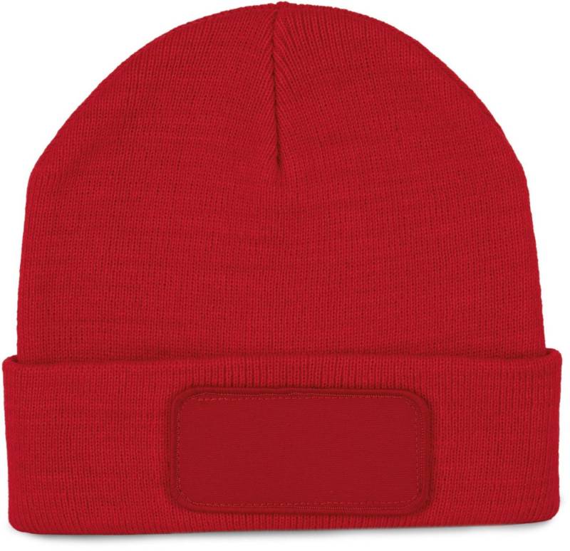 K-UP Bommelmütze Recycelte Mütze mit Patch von K-UP