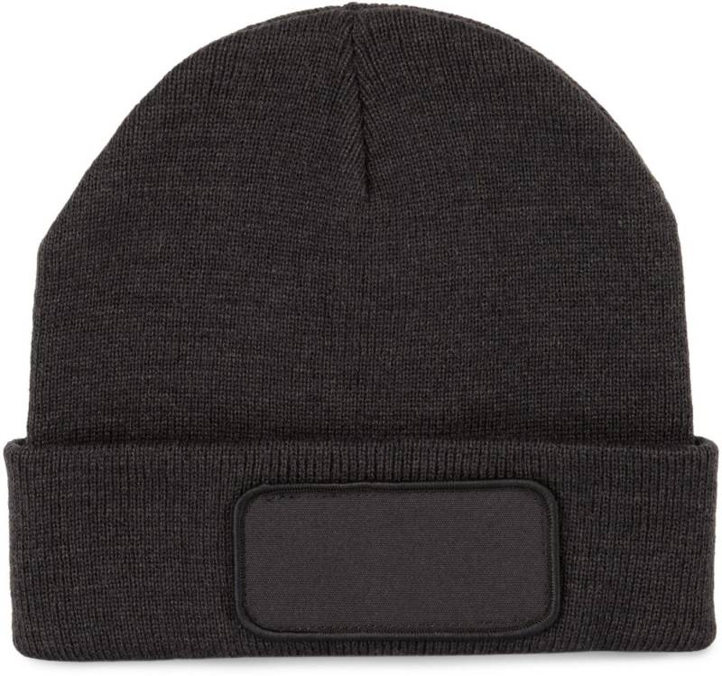 K-UP Bommelmütze Recycelte Mütze mit Patch von K-UP