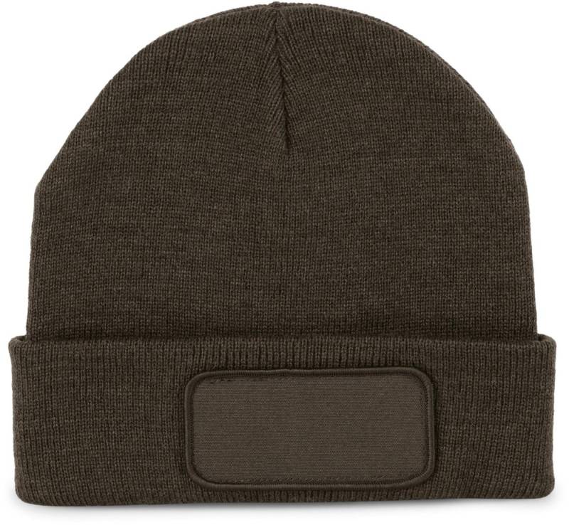 K-UP Bommelmütze Recycelte Mütze mit Patch von K-UP